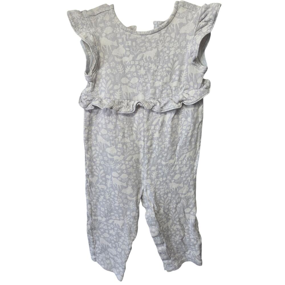 Floral Ruffle Forest Nature Romper – Cloud Island – 18mo